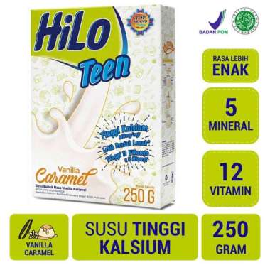 Promo Harga Hilo Teen Vanilla Caramel 250 gr - Blibli