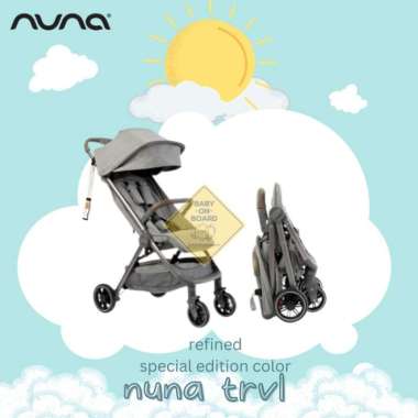 Nuna TRVL Stroller / Kereta Dorong Bayi Warna Refined global w/bag