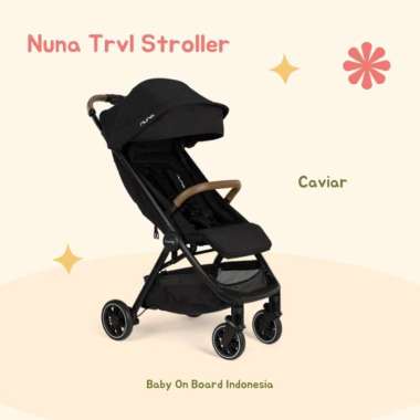 Nuna TRVL Stroller / Kereta Dorong Bayi Warna Caviar Global w/bag