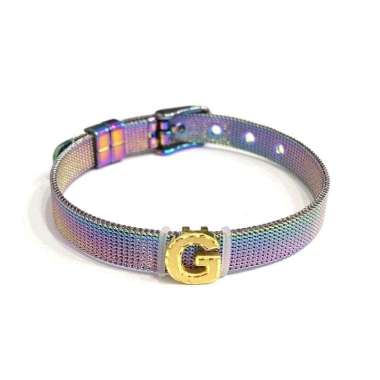 Gelang Gesper Liontin Inisial Huruf G Koleksi Josean Elegant Emas Asli