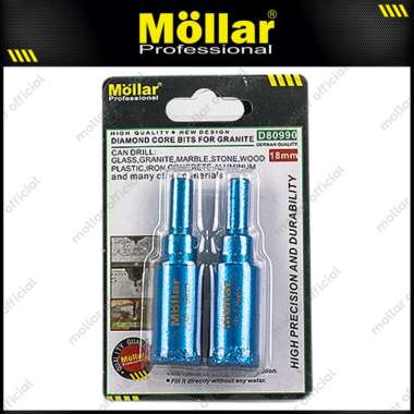 MOLLAR D80990 Diamond Core Bit 18 mm Mata Bor Granit Pelubang Keramik