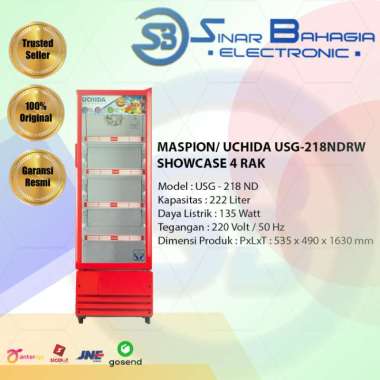 UCHIDA / MASPION USG-218NDRW SHOWCASE 4 RAK (NEW) (KHUSUS BANDUNG)