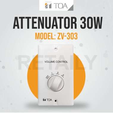 ATTENUATOR 30W TOA MODEL ZV-303 | GARANSI RESMI