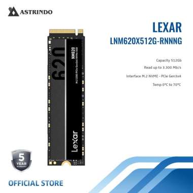 Lexar SSD 512GB NM620 M.2 2280 NVMe (LNM620X512G-RNNNG)