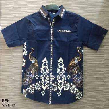 Evercloth Ben Kids - Kemeja Batik Anak Laki-Laki SIZE 12