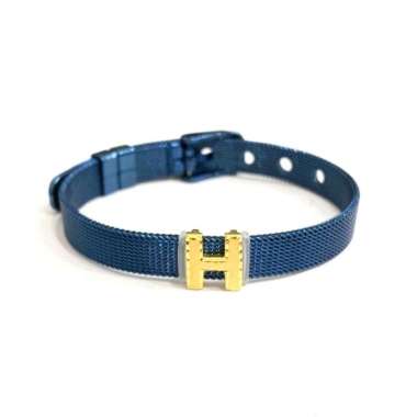 Gelang Gesper Liontin Inisial Huruf H Koleksi Josean Elegant Emas Asli