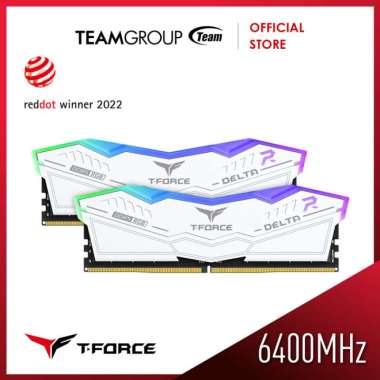 TEAMGROUP MEMORY T-FORCE DDR5 DELTA RGB 2X16GB 6400Mhz - WHITE