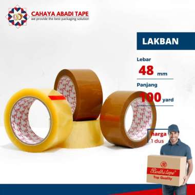 LAKBAN BENING COKLAT BODHI 48MM X 100YARD PER DUS TERMURAH BENING