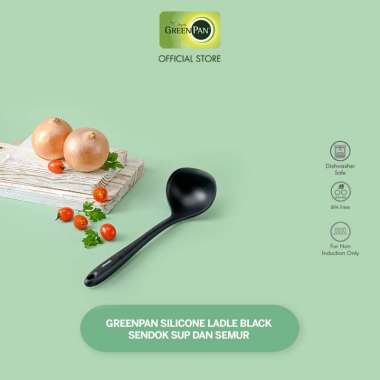 GreenPan Silicone Ladle Black