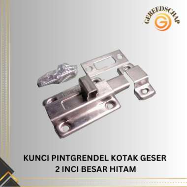 Grendel Pintu Kotak Geser 2 Inchi Slot Pintu Jendela