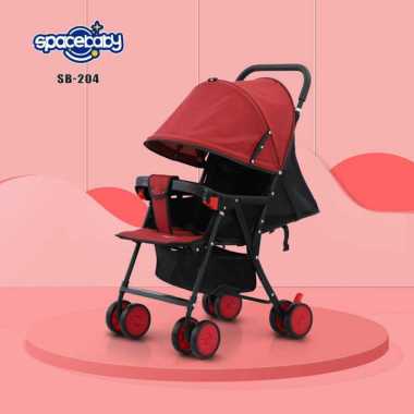 [Termurah Bams] Free Bubblewrap Stroller Space Baby Sb 204 / Stroller Bayi 3 Posisi Hadap Depan/Kere