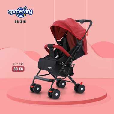 [TERMURAH BAMS ✨] FREE BUBBLEWRAP STROLLER SPACE BABY SB 316 315 / STROLLER BAYI 3 POSISI HADAP DEPA