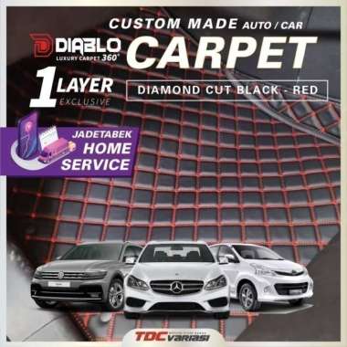 Mercy GL 500 GL500 Karpet Mobil Custom Fit Full Set Diablo 360 1Layer Diamond Beigie