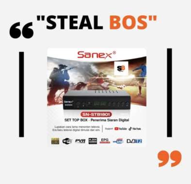 Set top box sanex tv digital 1080HD/set top box sanex SN-STB1801 Double box
