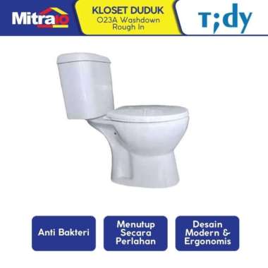 Tidy Kloset Duduk Dua Bagian 023A Putih