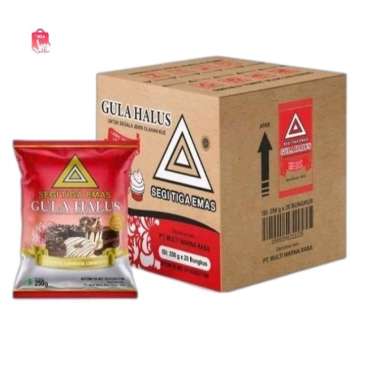 Gula Halus Segitiga Emas 250 gr isi 20pcs