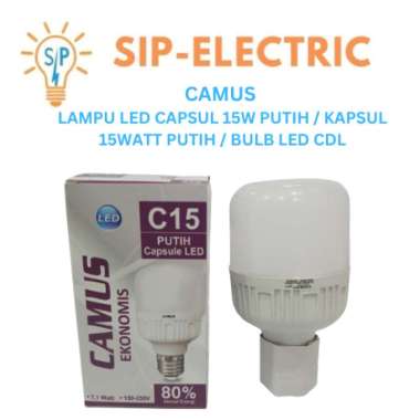 CAMUS LAMPU LED CAPSUL 15W PUTIH / KAPSUL 15WATT PUTIH / BULB LED CDL