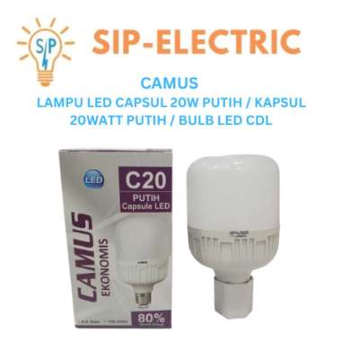 CAMUS LAMPU LED CAPSUL 20W PUTIH / KAPSUL 20WATT PUTIH / BULB LED CDL