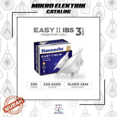 Hannochs Downlight LED EASY II 3W IBS Cahaya Putih