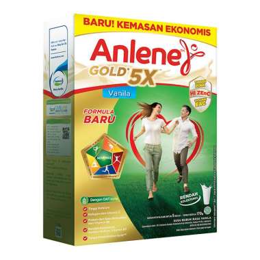 Promo Harga Anlene Gold Plus Susu High Calcium Vanila 175 gr - Blibli