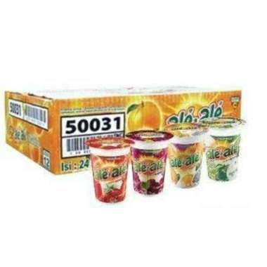 Ale-Ale Minuman Ale Ale 190ml Cup Aneka Rasa 1 Dus Isi 24 Pcs Stroberi