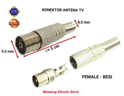 JEK / JACK ANTENA BESI MALE - FEMALE /COWOK/CEWEK / COLOKAN TV female/cewek