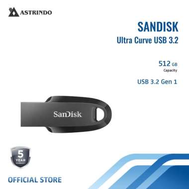 Sandisk Ultra Curve USB 3.2 FlashDisk CZ550 512GB - (SDCZ550-512G-G46)