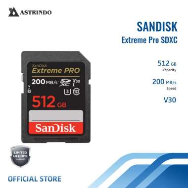 Sandisk Extreme Pro SDXC, SDXXD 512GB Memory Card (SDSDXXD-512G-GN4IN)