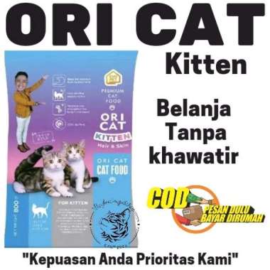 Ori Cat Kitten Hair&Skin/Makanan Kucing Ori Cat/Ori Cat Kitten