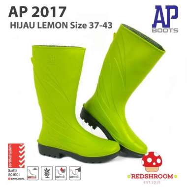 Sepatu Boot Tinggi AP Boots 2017 Green Lime Kebun Pertanian Peternakan 37