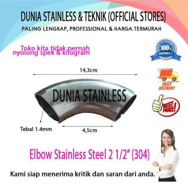 Elbow Stainless 2 1/2" (304)