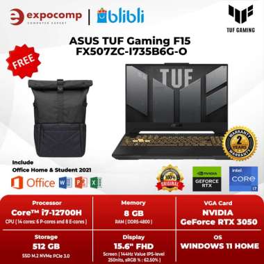 ASUS TUF Gaming F15 FX507ZC-I735B6G-O GREY CORE i7-12700