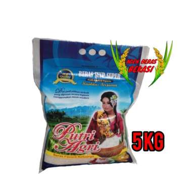 BERAS BANDUNG PREMIUM CAP PUTRI AGRI 5KG MURAH 5KG