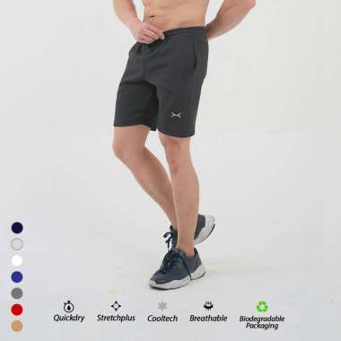 Flexzone Celana Pendek Sports Olahraga Squat Lari Gym Marathon 2.0 FCS-021 XXL Hijau Army
