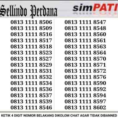 Nomor Cantik Simpati Telkomsel Quarted 1111 Murah