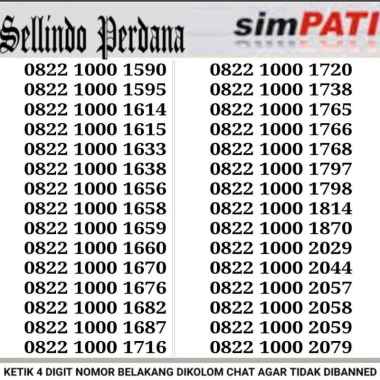 Nomor cantik simpati Telkomsel combo sakti