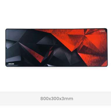 UNEED Mousepad Gaming Aegis Speed Edition Size XL Crimson Red