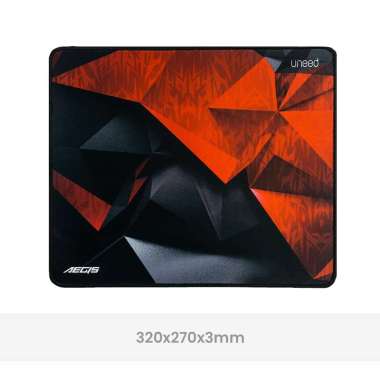 UNEED Mousepad Gaming Aegis Speed Edition Size M Crimson Red