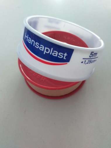 hansaplast roll 1,25 cm x 4,5 meter / 5 meter plester luka rol kain besar