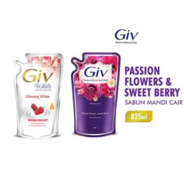 GIV Body Wash Sabun Mandi Cair 900ML UNGU