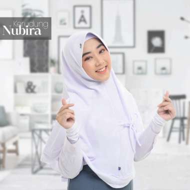 Rabbani - Kerudung Sekolah Instan Nubira S 100 Putih