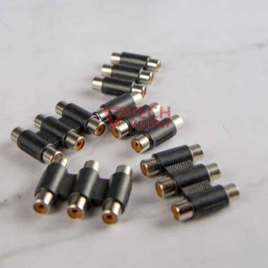 Cabang III RCA (Sambungan Triple Soket RCA Female to Socket Cover RCA)