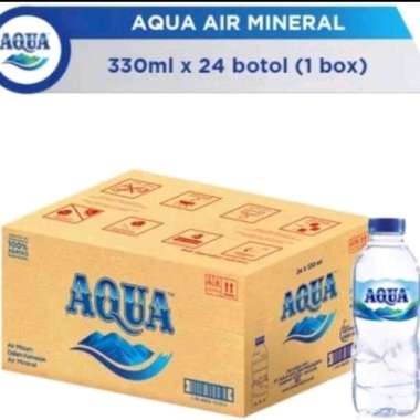 aqua 330 ml 1 dus isi 24 botol