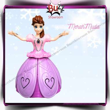 Dancing Angel Girl Mainan Boneka Singing Princess Frozen Pink