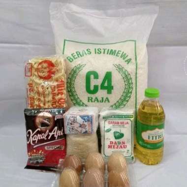 Paket sembako komplit telur