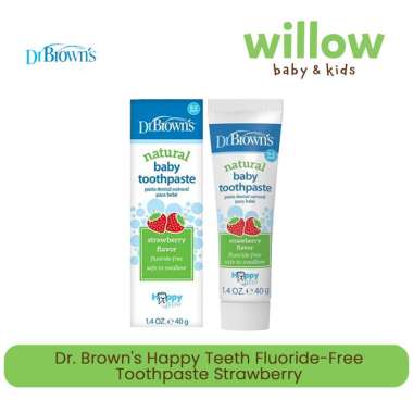 DR. BROWN HG063-P4 TOOTHPASTE HAPPY TEETH FLOURIDE STRAWBERRY 40GR