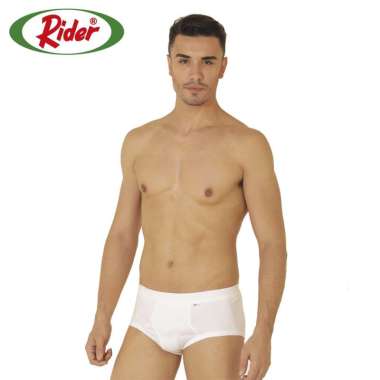 Rider Anti Bacteria Brief Man Pakaian Dalam Pria - Putih [R325BP] XXXL