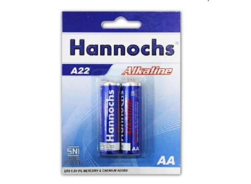 Baterai Hannochs Alkaline AA Battery Alkaline 2A A2 Isi 2pcs