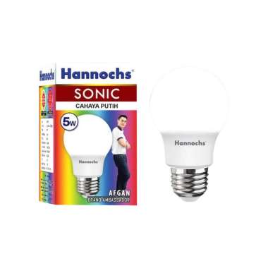 Bola Lampu Led Hannochs Sonic 5 Watt Bohlam Hannochs Led Sonic 5 W