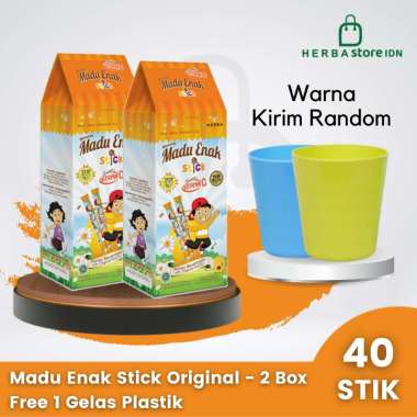Herba Madu Enak Stick Original Free Gelas